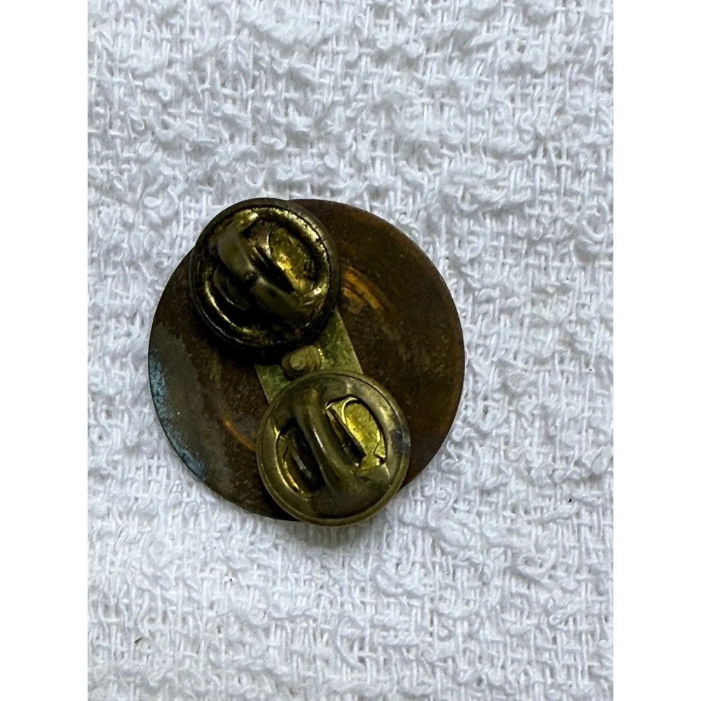 Vintage US Army Military Pinback Hat Lapel Pin US‎ Insignia Gold Tone